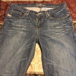 Acid Wash Boot Cut Blue Jean